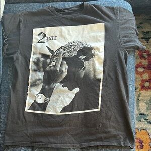2Pac Graphic Black T-Shirt